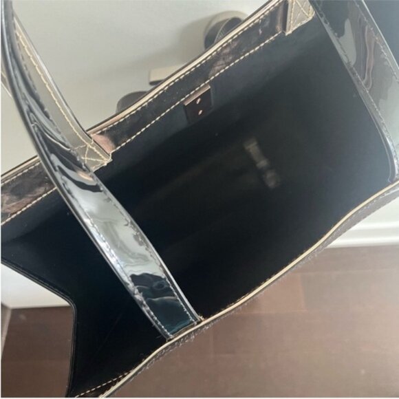 TED BAKER Rare Cute Glossy Tote Bag with Bow - Picture 9 of 15